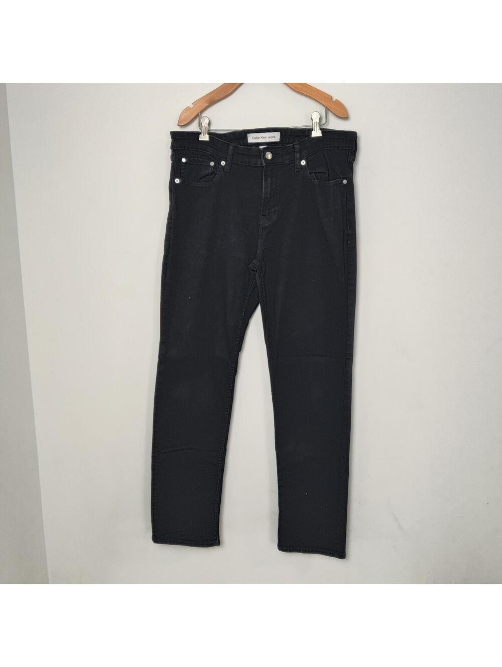 Calvin Klein Jeans Black Straight Leg Jeans Men’s W34 L32